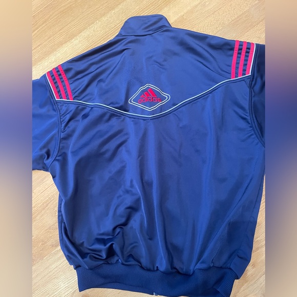 Adidas black 2-piece prime green activewear. Front zipper, pants drawstring, L - Picture 3 of 15